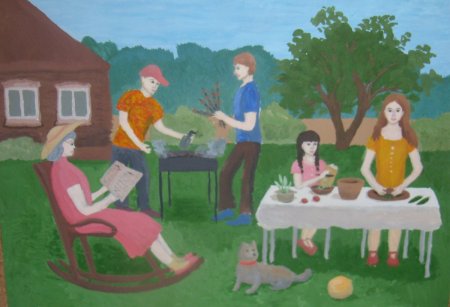 Семья рисунок