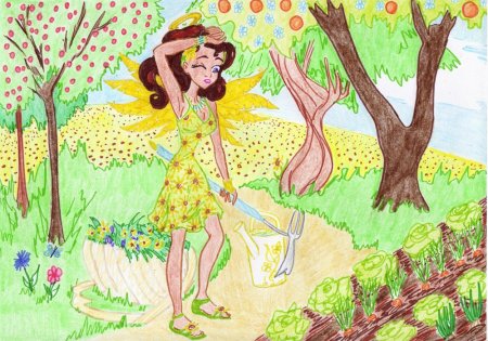 Летний рисунок для детей