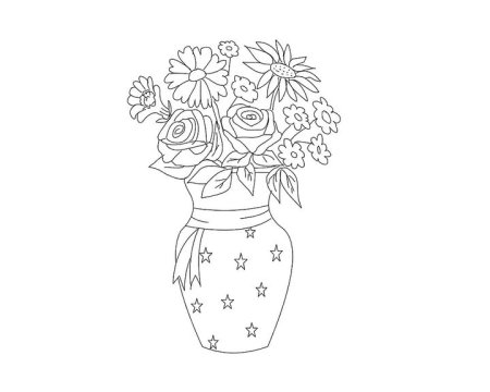 Раскраска цветок для детей 3-4 лет