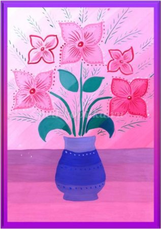 Раскраска букет цветов