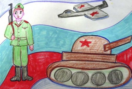 Рисунок на тему воинская Слава