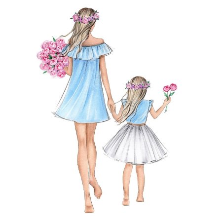 Рисунок на день матери для срисовки