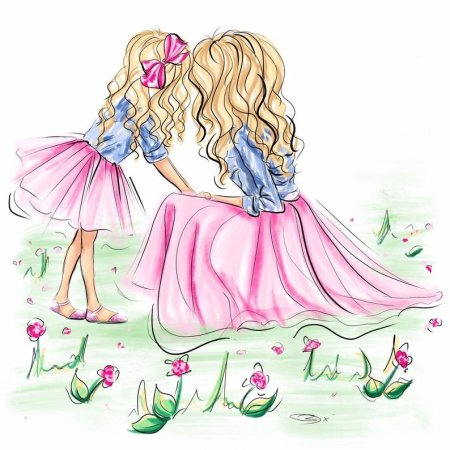 Мама раскраска для детей