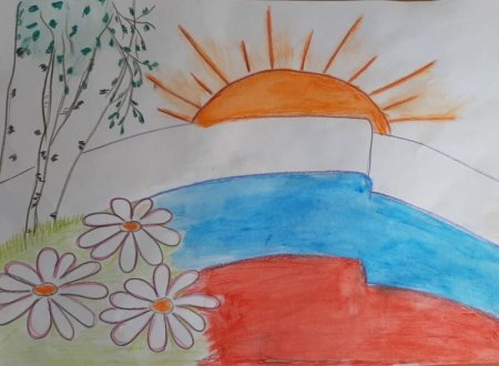 Детские рисунки ко Дню России