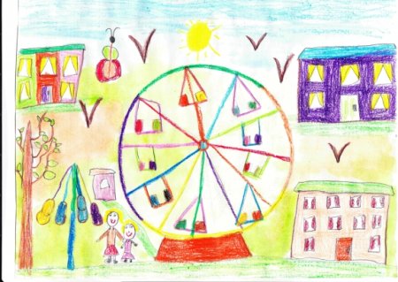 Детский рисунок парка