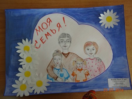 Конкурс рисунков моя семья