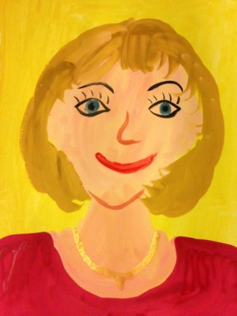 Рисуем маму с дошкольниками