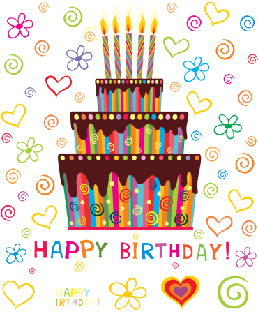 Открытка торт