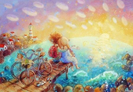 Солнечная девочка рисунок