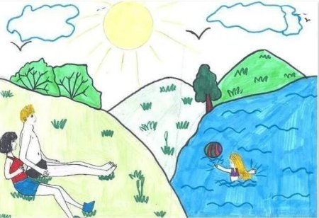 Летние каникулы рисунок