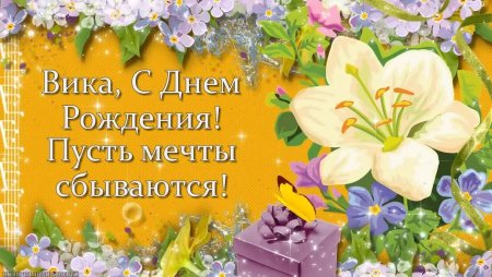 С днём рождения Вика