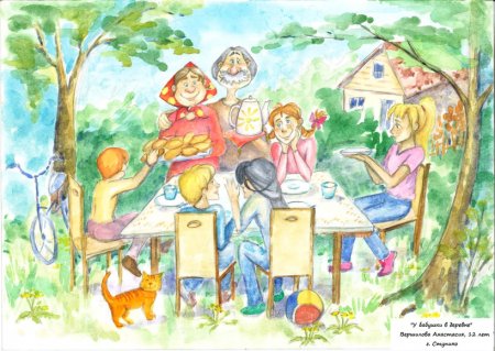 Летние каникулы детские рисунки