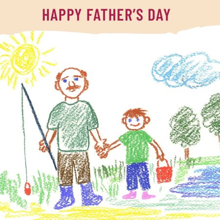 Детские рисунки папа и я