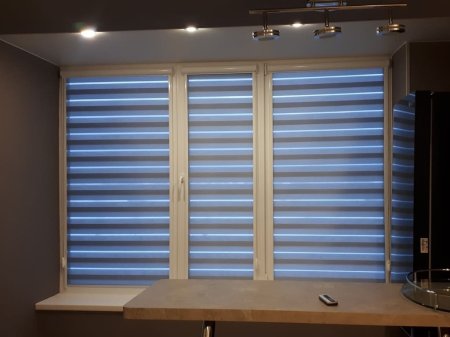 Рулонная штора "день-ночь Сантайм бамбук клен"