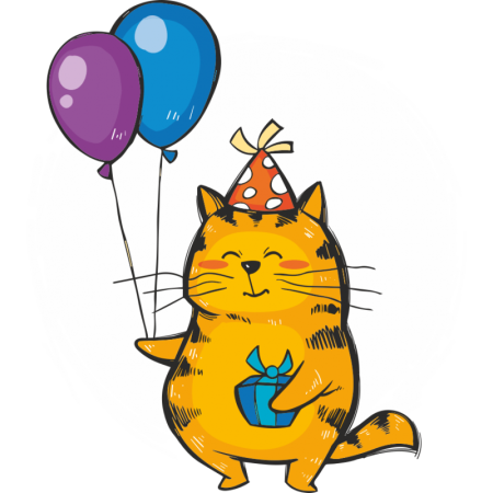 Раскраска "с днем рождения!"