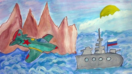 Рисование танк в детском саду