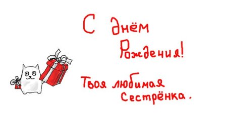 Рисунок на день рождения брату