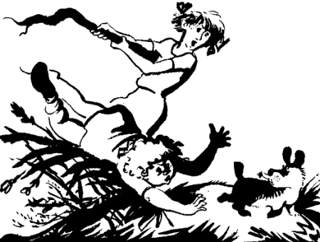 Иллюстрации из книги однажды Катя с Манечкой