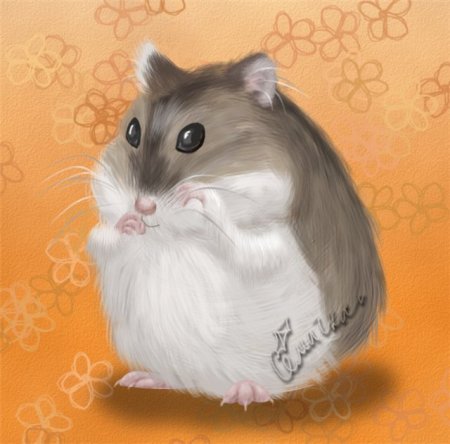 Джунгарский хомячок арт