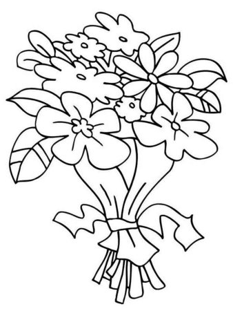 Цветы. Раскраска