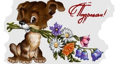 Открытки с днём рождения с собачками