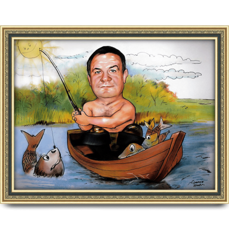 Шарж рыбалка