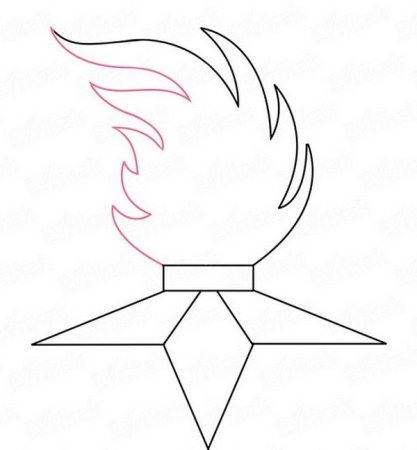 Вечный огонь рисунок