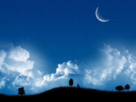 Месяц на небе