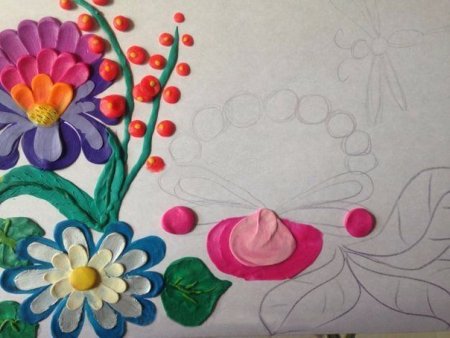Пластилинография цветы