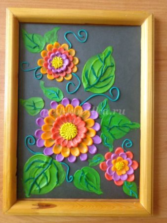 Пластилинография цветы