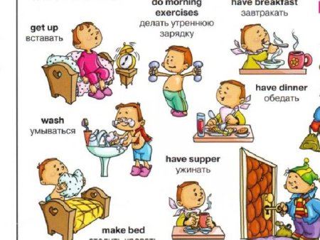 Распорядок дня по английскому