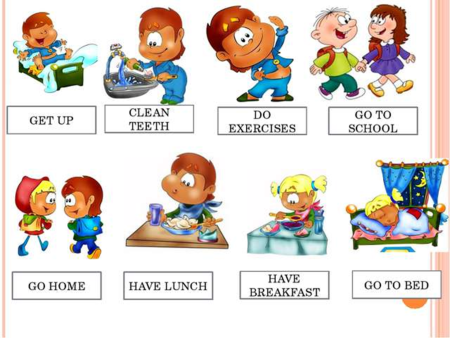 Распорядок дня по английскому