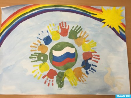 Рисунки детей ко Дню единства народов