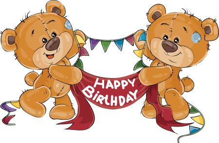 С днем рождения мишка