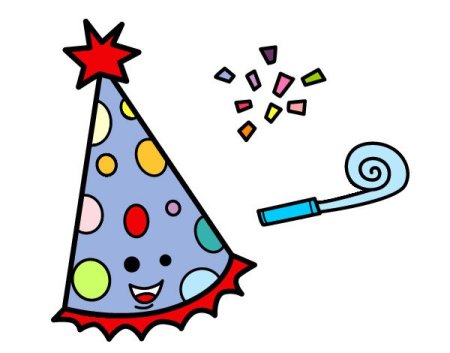 Праздничный колпак мультяшный