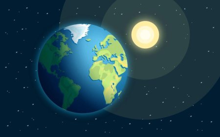 Планета земля день ночь