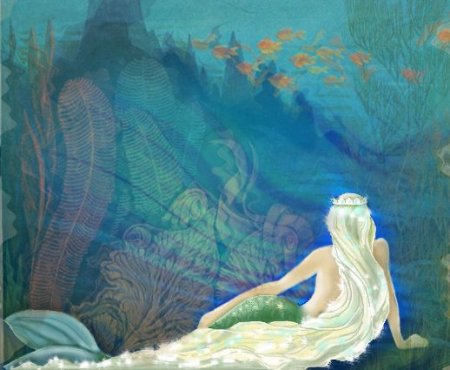 Царь Тритон и Русалочка Ариэль