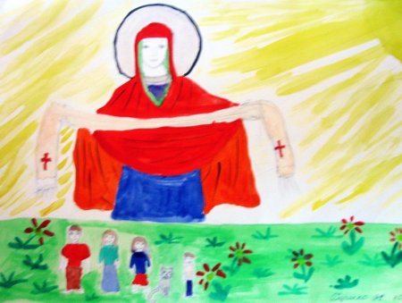 Поделка к празднику Покрова Пресвятой Богородицы Воскресная школа