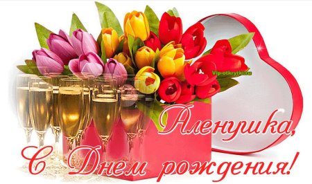 Открытки с днем рождения Алена