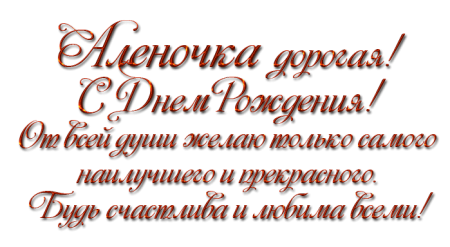 Поздравления с днём рождения Алена