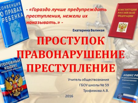 Проступок правонарушение преступление