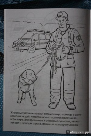 Раскраска спасатели МЧС