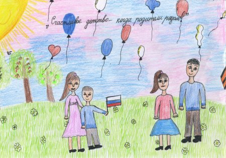 Детские рисунки счастливое детство