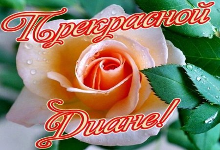 Поздравление Диане