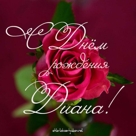 Поздравления с днём рождения Дианочка