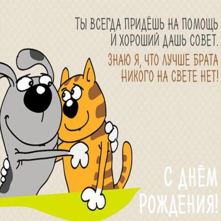 Поздравления с днём рождения брату от сестры п