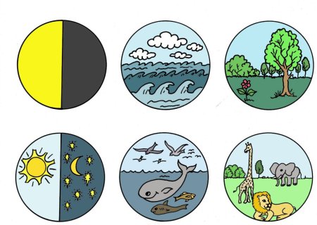 Дни творения поделка