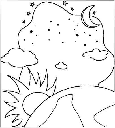 Сотворение раскраска