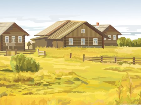 Рисунок мое село