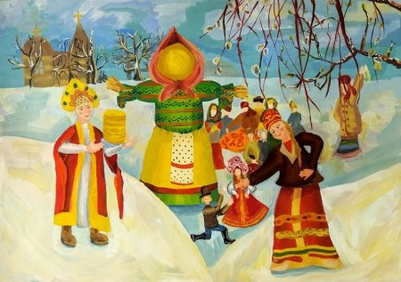 Композиция на тему Масленица